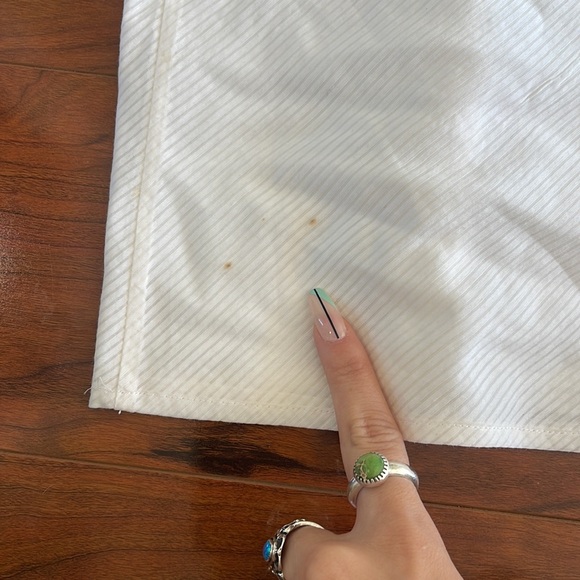 Diane von Fürstenberg White Spaghetti Strap V Neck Mini Summer Dress - Picture 7 of 7